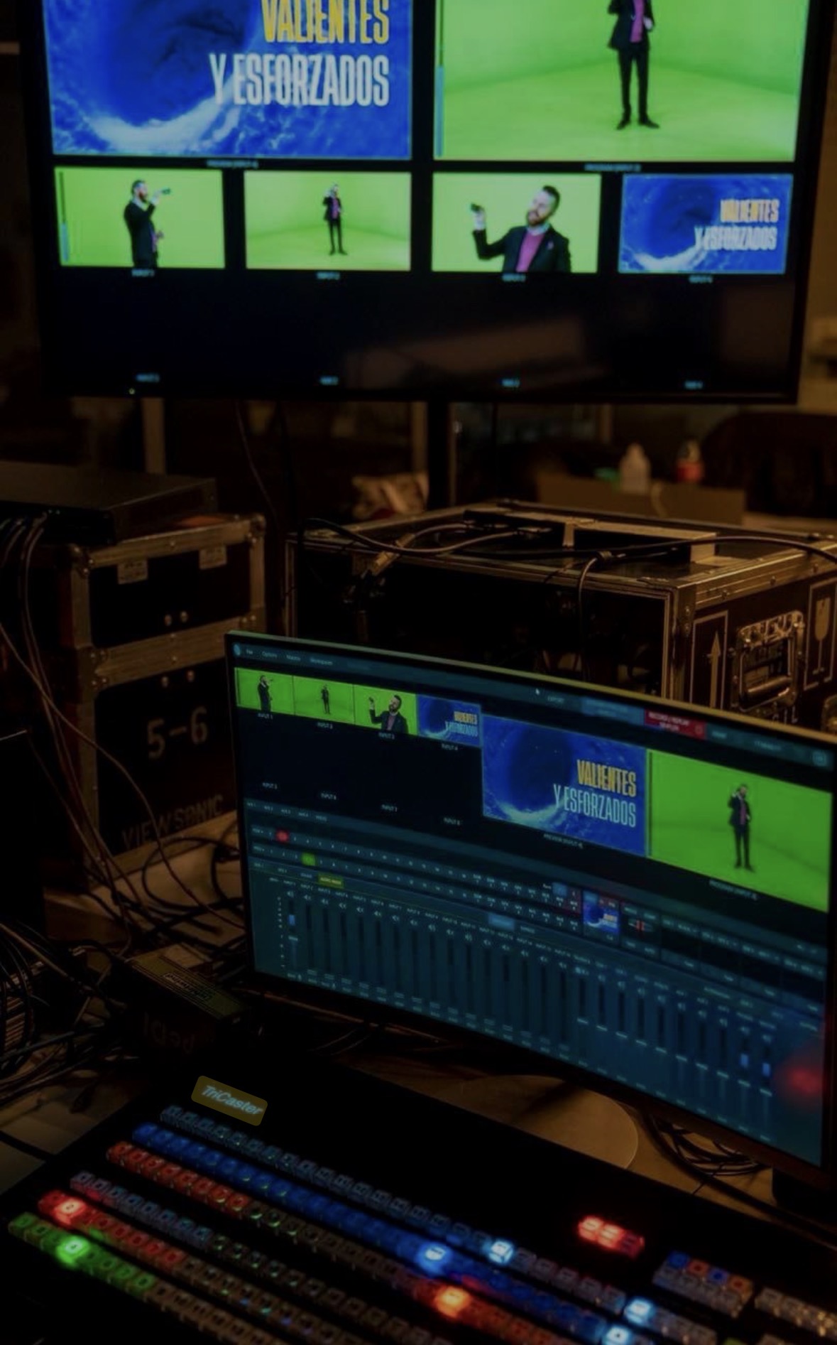 Control de producción y streaming en evento